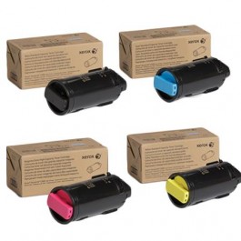 Brand New Original Xerox C500/C505 Laser Toner Cartridge Set Black Cyan Magenta Yellow