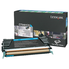 Brand New Original LEXMARK C734A1CG Laser Toner Cartridge Cyan