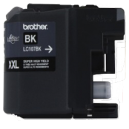 Brand New Original BROTHER LC107BK (XXL) INK / INKJET Cartridge Super High Yield Black