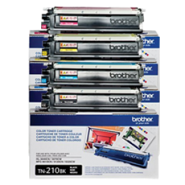 Brand New Original Brother TN210 Laser Toner Cartridge Set Black Cyan Yellow Magenta