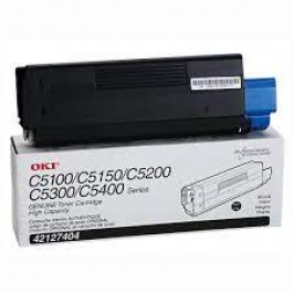 Brand New Original OKIDATA 42127404 Laser Toner Cartridge Black High Yield