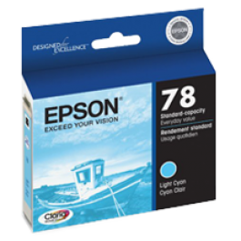 Brand New Original EPSON T078520 INK / INKJET Cartridge Light Cyan Brand New Original EPSON T078520 INK / INKJET Cartridge Light Cyan