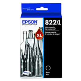 Brand New Original Epson T822XL120 Black Ink / Inkjet Cartridge