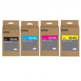 Brand New Original Epson T924XL Set Ink / Inkjet Cartridge Black Cyan Magenta Yellow