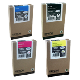 Brand New Original EPSON EPSON T616 Set INK / INKJET Cartridge Black Cyan Yellow Magenta