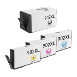 HP 902XL (BCMY) INK / INKJET Cartridge Black Cyan Yellow Magenta High Yield HP 902XL (BCMY) INK / INKJET Cartridge Black Cyan Yellow Magenta High Yield