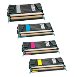 LEXMARK C736 Laser Toner Cartridge Set Black Cyan Magenta Yellow LEXMARK C736 Laser Toner Cartridge Set Black Cyan Magenta Yellow
