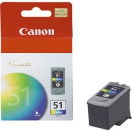 Brand New Original CANON CL-51 High Yield INK / INKJET Cartridge Tri-Color