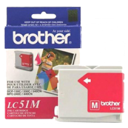 Brand New Original BROTHER LC51M INK / INKJET Cartridge Magenta Brand New Original BROTHER LC51M INK / INKJET Cartridge Magenta