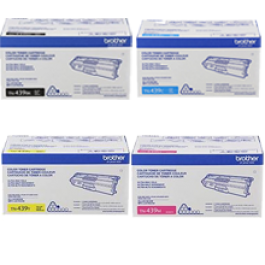 Brand New Original OEM-BROTHER TN439 Laser Toner Cartridge Set Black Cyan Magenta Yellow Brand New Original OEM-BROTHER TN439 Laser Toner Cartridge Set Black Cyan Magenta Yellow