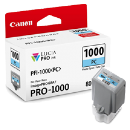 Brand New Original Canon PFI-1000PC INK / INKJET Cartridge Photo Cyan Brand New Original Canon PFI-1000PC INK / INKJET Cartridge Photo Cyan