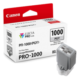 Brand New Original Canon PFI-1000PGY INK / INKJET Cartridge Photo Gray Brand New Original Canon PFI-1000PGY INK / INKJET Cartridge Photo Gray