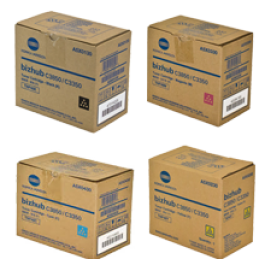 Brand New Original OEM-KONICA MINOLTA C3350 / C3850 (TNP-48) Laser Toner Cartridge Set Black Cyan Magenta Yellow Brand New Original OEM-KONICA MINOLTA C3350 / C3850 (TNP-48) Laser Toner Cartridge Set Black Cyan Magenta Yellow