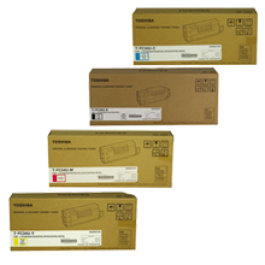Brand New Original TOSHIBA TFC34 Laser Toner Cartridge Set Black Cyan Magenta Yellow
