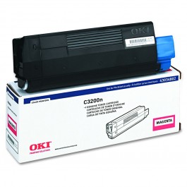 Brand New Original OKIDATA 43034802 Laser Toner Cartridge Magenta