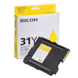 Brand New Original Ricoh 405691 (GC-31Y) Ink/Inkjet Cartridge Yellow