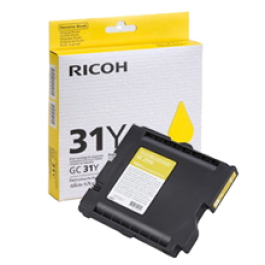 Brand New Original Ricoh 405691 (GC-31Y) Ink/Inkjet Cartridge Yellow Brand New Original Ricoh 405691 (GC-31Y) Ink/Inkjet Cartridge Yellow