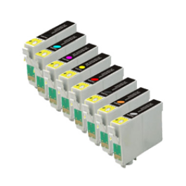 EPSON T159 INK / INKJET Cartridge SET High Yield Ultra Chrome 8 Cartridges (Black Cyan Yellow Magenta Optimizer Red Orange Matte Black)