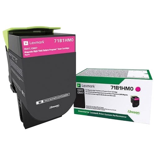 Brand New Original Lexmark 71B1HM0 Magenta High Yield Laser Toner Cartridge (Return Program)