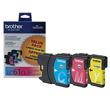 ~Brand New Original BROTHER LC613PKS INK / INKJET Cartridge 3 Pack Color Set Cyan Yellow Magenta