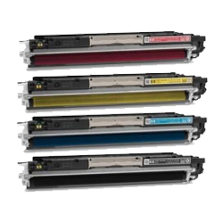 Made in Canada HP 126A Laser Toner Cartridge Set Black Cyan Magenta Yellow