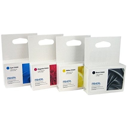 ~Brand New Original PRIMERA 53428 INK / INKJET Cartridge Set Black Cyan Magenta Yellow