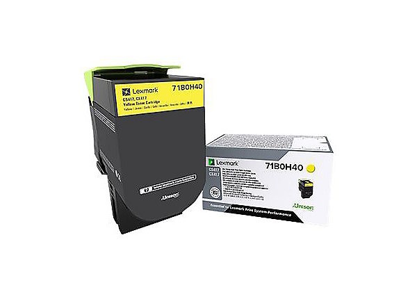 Brand New Original Lexmark 71B0H40 Yellow High Yield Laser Toner Cartridge