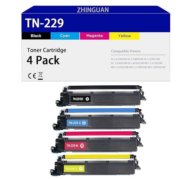 Brother TN-229 Set Black Cyan Magenta Yellow Laser Toner Cartridge