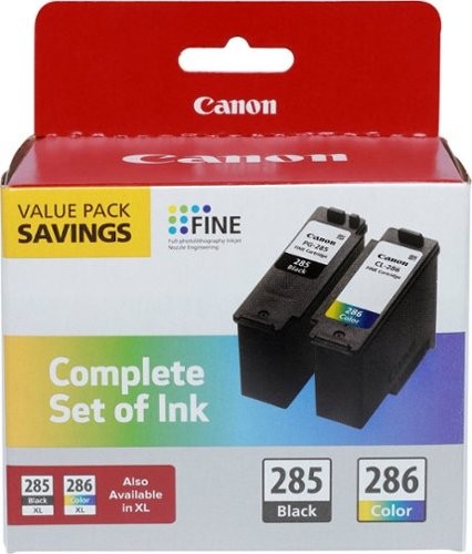 Brand New Original Canon PG-285 CL-286 Black Tricolor Value Pack Ink / Inkjet Cartridge
