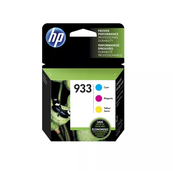 Brand New Original HP N9H56FN 933 INK / INKJET Cartridge Tri Color Set Cyan Magenta Yellow