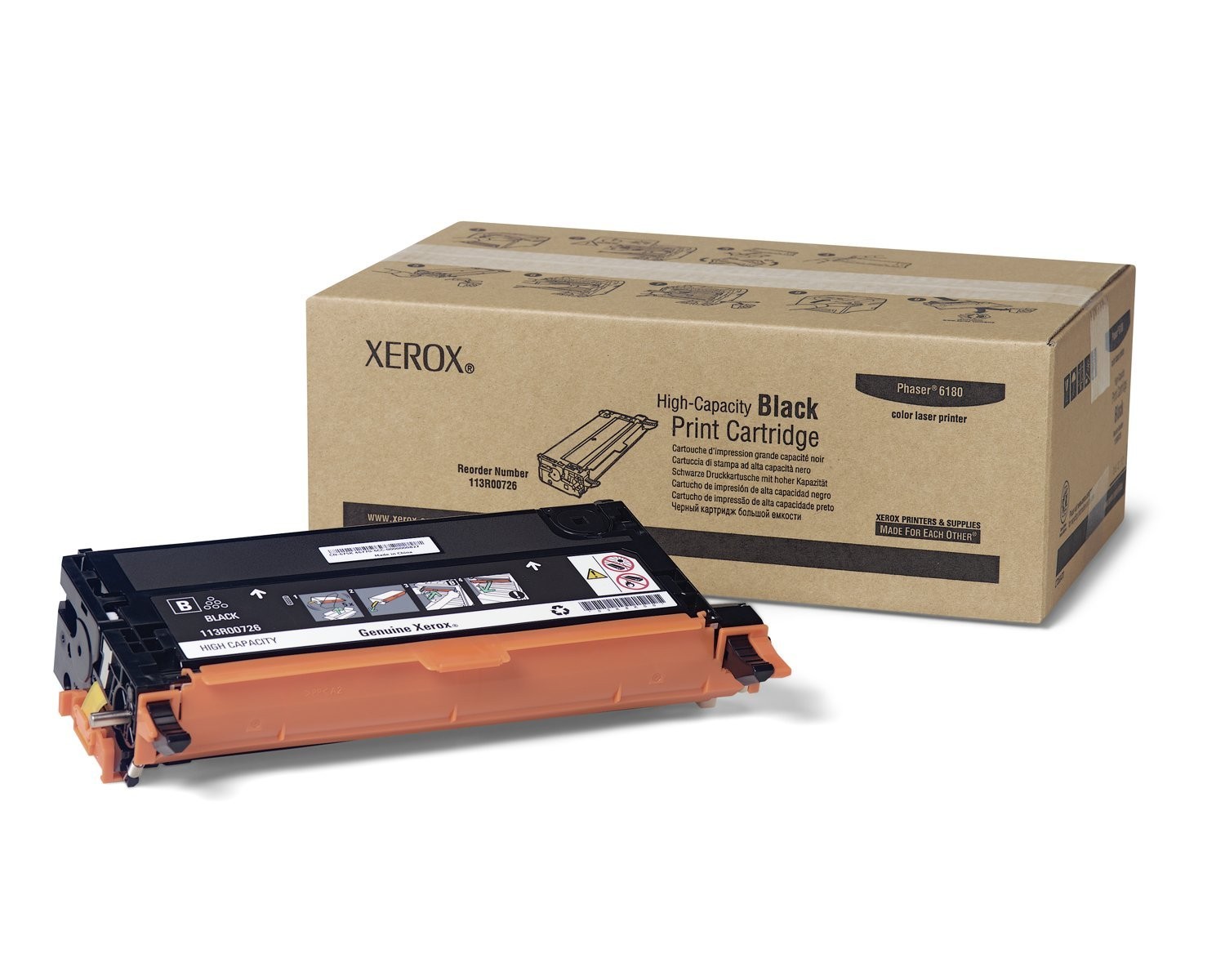 Brand New Original Xerox / TEKTRONIX 113R00726 Laser Toner Cartridge Black High Yield
