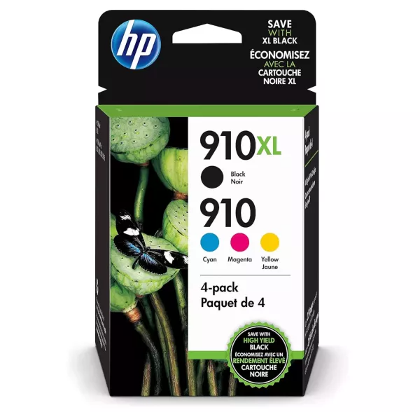 Brand New Original HP 3YM86BN (910XL + 910) INK / INKJET Cartridge Black Cyan Yellow Magenta