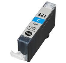 CANON CLI-221C INK / INKJET Cartridge Cyan (With Chip)