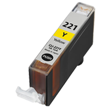 CANON CLI-221Y INK / INKJET Cartridge Yellow (With Chip)