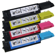DELL 3100 Laser Toner Cartridge Set Black Cyan Yellow Magenta