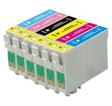 EPSON T078 INK / INKJET Cartridge Set Black Cyan Yellow Magenta Light Cyan Light Magenta