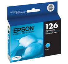 ~Brand New Original EPSON T126220 High Yield INK / INKJET Cartridge Cyan