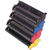 Konica Minolta 2200 Laser Toner Cartridge Set Black Cyan Yellow Magenta