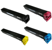 Konica Minolta TN213 Laser Toner Cartridge Set Black Cyan Yellow Magenta