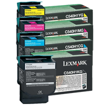 Brand New Original LEXMARK / IBM C540 Laser Toner Cartridge Black Cyan Magenta Yellow High Yield