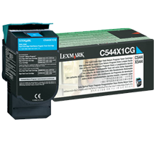 Brand New Original LEXMARK / IBM C544X1CG High Yield Laser Toner Cartridge Cyan