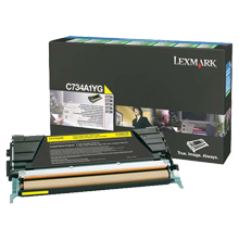 Brand New Original LEXMARK C734A1YG Laser Toner Cartridge Yellow