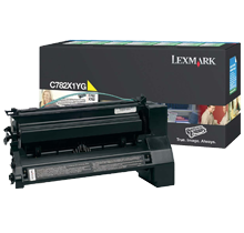 Original LEXMARK / IBM C782X1MG Laser Toner Cartridge Yellow