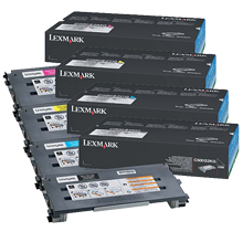 ~Brand New Original LEXMARK X502 Laser Toner Catridge Set Black Cyan Yellow Magenta