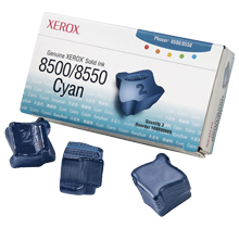 Brand New Original Xerox 108R00669 SOLID Ink Sticks (3-PACK) Cyan