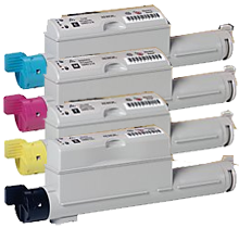 Xerox / TEKTRONIX 6360 Laser Toner Cartridge Set Black Cyan Yellow Magenta High Yield