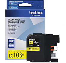 ~Brand New Original BROTHER LC103Y INK / INKJET Cartridge Yellow High Yield