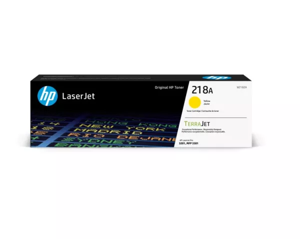 Brand New Original HP W2182A (218A) Yellow Laser Toner Cartridge