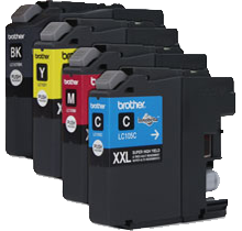 Brand New Original BROTHER LC105 (XXL) / LC107 INK / INKJET Cartridge Super High Yield SET Black Cyan Magenta Yellow