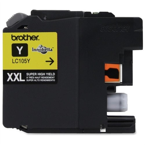 Brand New Original BROTHER LC105Y (XXL) INK / INKJET Cartridge Super High Yield Yellow